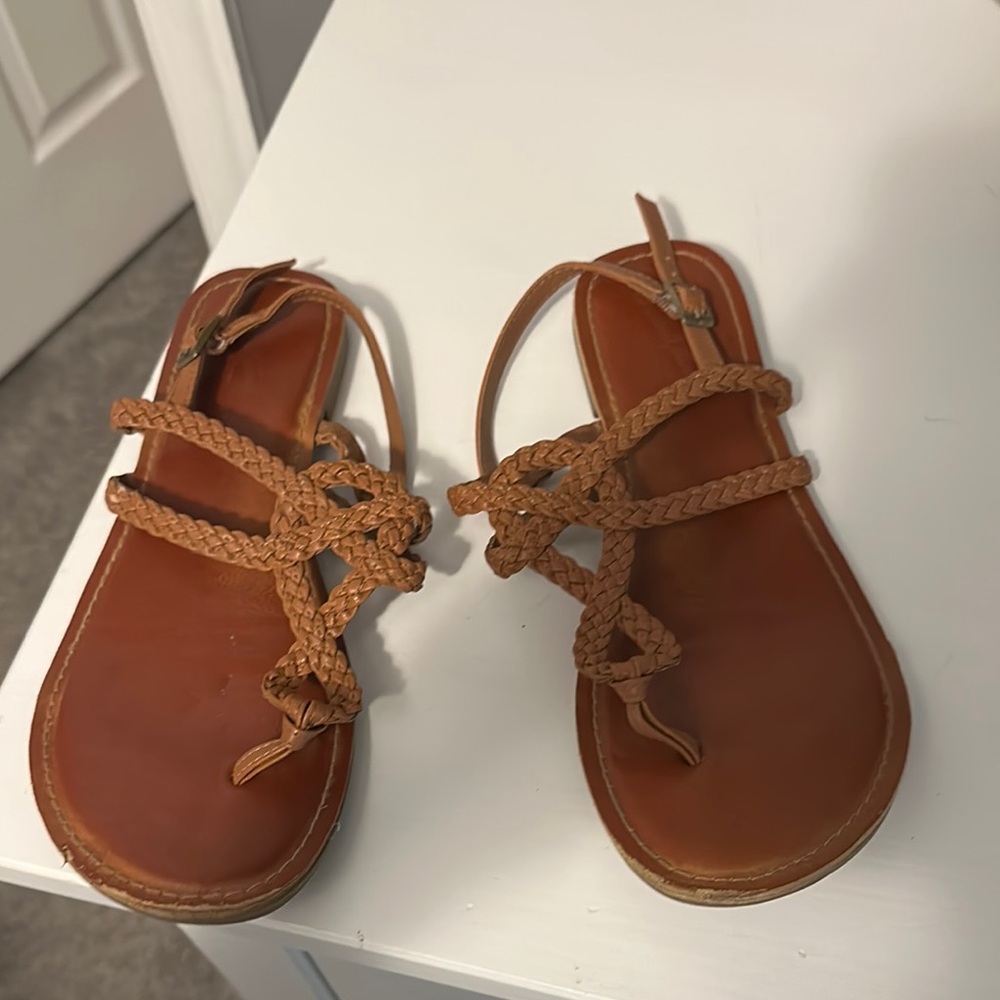Braided Tan Sandals